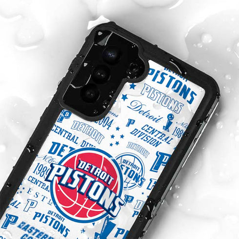 NBA Detroit Pistons Historic Blast Galaxy S24 Plus Waterproof Case