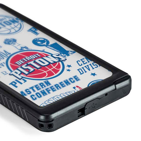 NBA Detroit Pistons Historic Blast Galaxy S24 Ultra Waterproof Case
