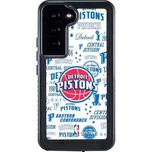NBA Detroit Pistons Historic Blast Galaxy S24 Waterproof Case