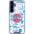 NBA Detroit Pistons Historic Blast Galaxy S25 Plus Clear Case
