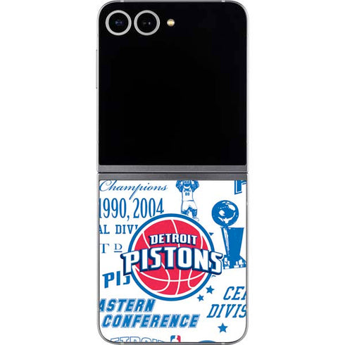 NBA Detroit Pistons Historic Blast Galaxy Z Flip6 Skin