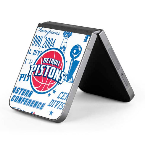 NBA Detroit Pistons Historic Blast Galaxy Z Flip6 Skin