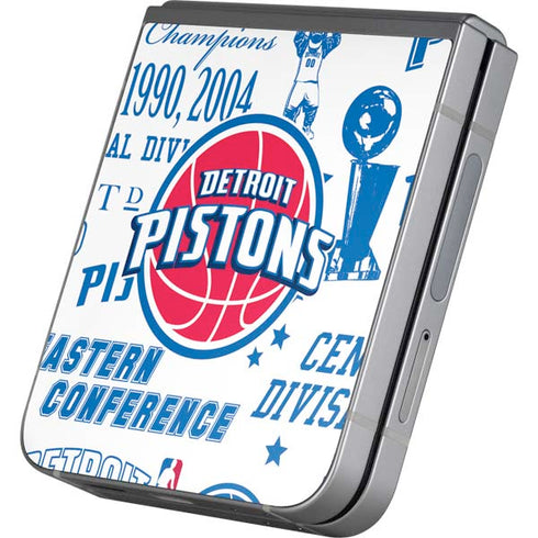 NBA Detroit Pistons Historic Blast Galaxy Z Flip6 Skin