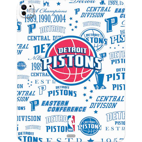 NBA Detroit Pistons Historic Blast iPad Pro 13in M4 (2024) Skin