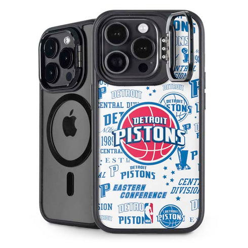 NBA Detroit Pistons Historic Blast iPhone 14 Pro Kickstand Case