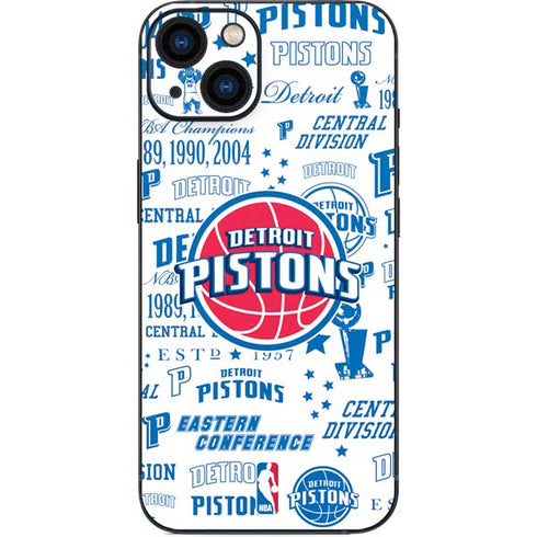 NBA Detroit Pistons Historic Blast iPhone Skins