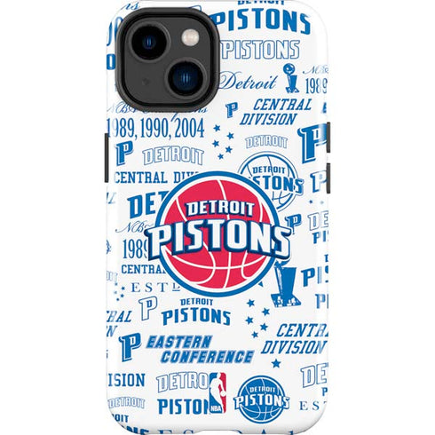 NBA Detroit Pistons Historic Blast iPhone 15 Impact Case