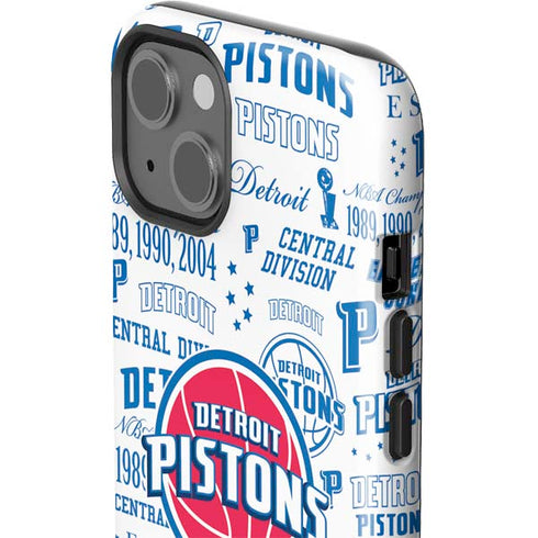NBA Detroit Pistons Historic Blast iPhone 15 Impact Case