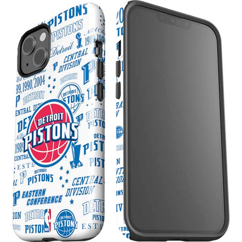 NBA Detroit Pistons Historic Blast iPhone 15 Impact Case