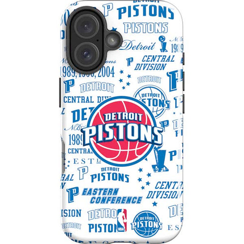 NBA Detroit Pistons Historic Blast iPhone 16 Impact Case