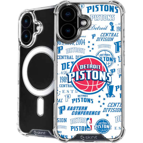 NBA Detroit Pistons Historic Blast iPhone 16 MagSafe Case