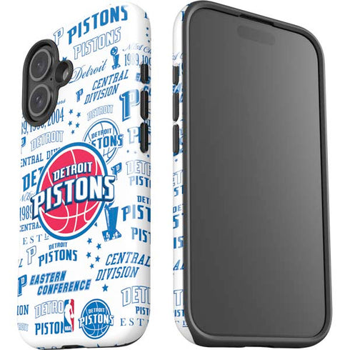 NBA Detroit Pistons Historic Blast iPhone 16 Plus Impact Case