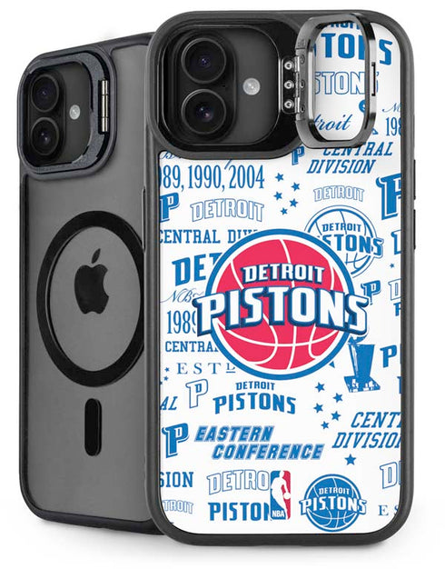 NBA Detroit Pistons Historic Blast iPhone 16 Plus Kickstand Case