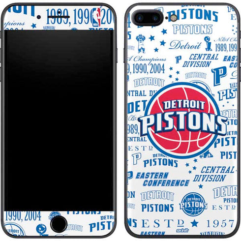 NBA Detroit Pistons Historic Blast iPhone 8 Plus Skin