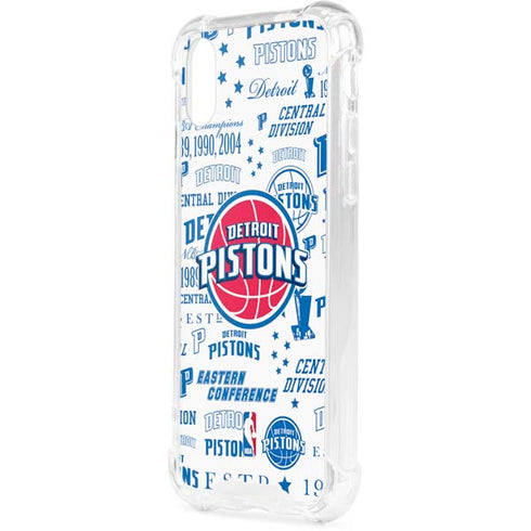 NBA Detroit Pistons Historic Blast iPhone XS Clear Case