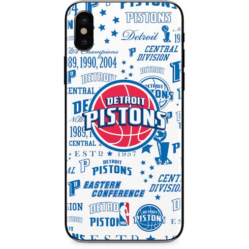 NBA Detroit Pistons Historic Blast iPhone XS Skin