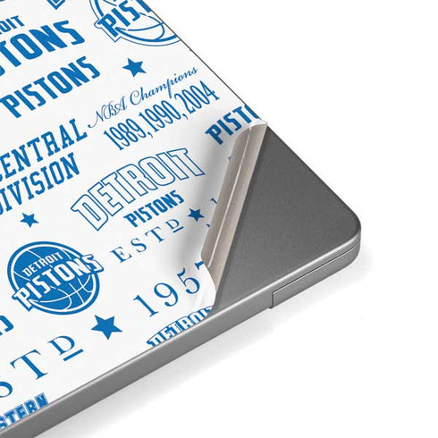 NBA Detroit Pistons Historic Blast Apple MacBook Pro 14-inch Skin