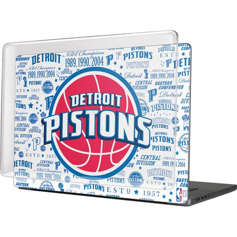 NBA Detroit Pistons Historic Blast MacBook Cases