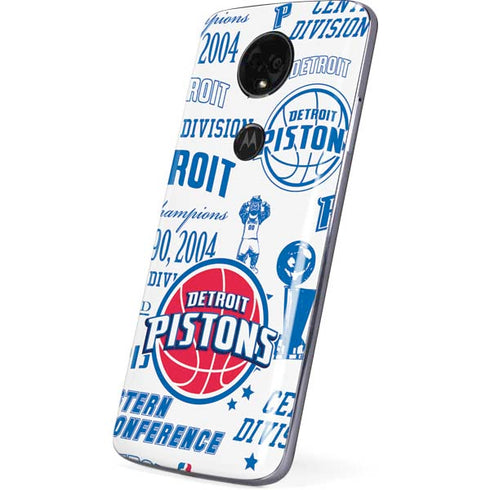 NBA Detroit Pistons Historic Blast Moto E5 Plus Skin