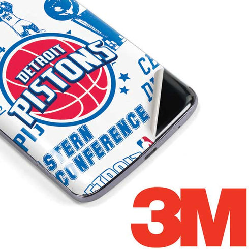 NBA Detroit Pistons Historic Blast Moto E5 Plus Skin