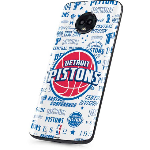 NBA Detroit Pistons Historic Blast Moto G6 Skin