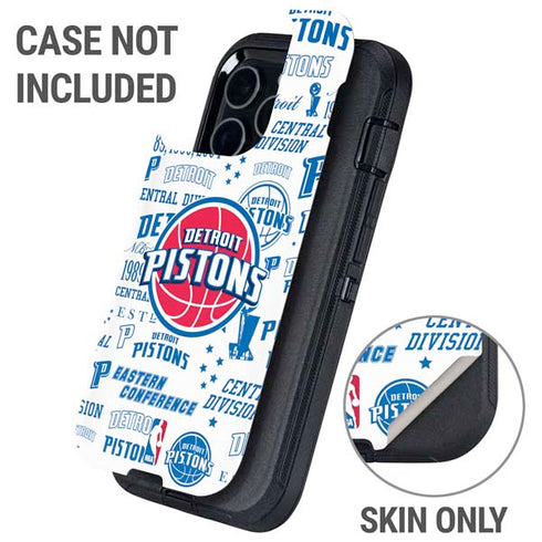 NBA Detroit Pistons Historic Blast Otterbox Defender iPhone Skin