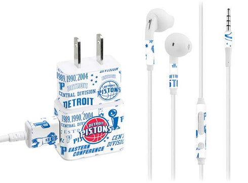 NBA Detroit Pistons Historic Blast Phone Charger Skin