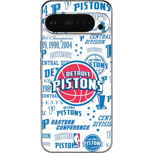NBA Detroit Pistons Historic Blast Pixel 9 Pro XL Skin