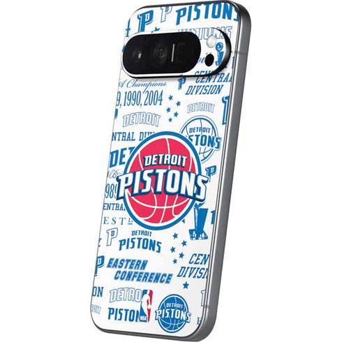 NBA Detroit Pistons Historic Blast Pixel 9 Pro XL Skin