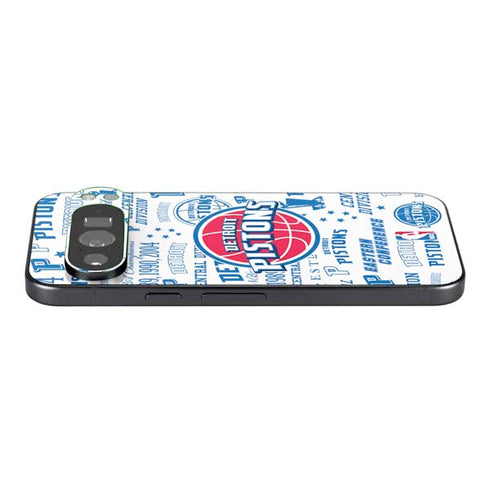 NBA Detroit Pistons Historic Blast Pixel 9 Pro XL Skin