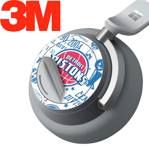 NBA Detroit Pistons Historic Blast Surface Headphones Skin
