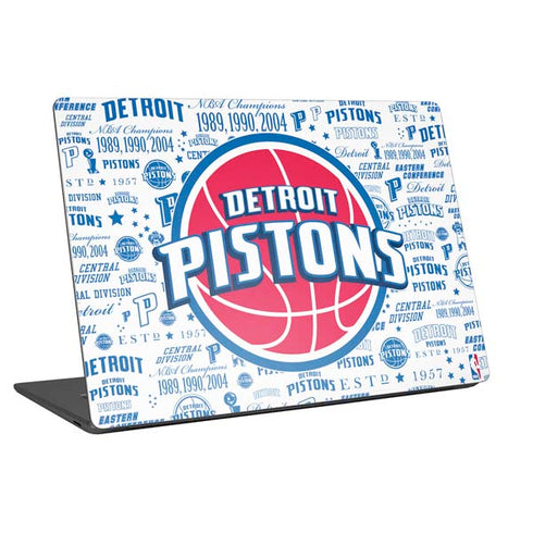 NBA Detroit Pistons Historic Blast Laptop Skins