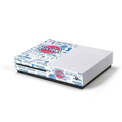 NBA Detroit Pistons Historic Blast Xbox One S Console Skin