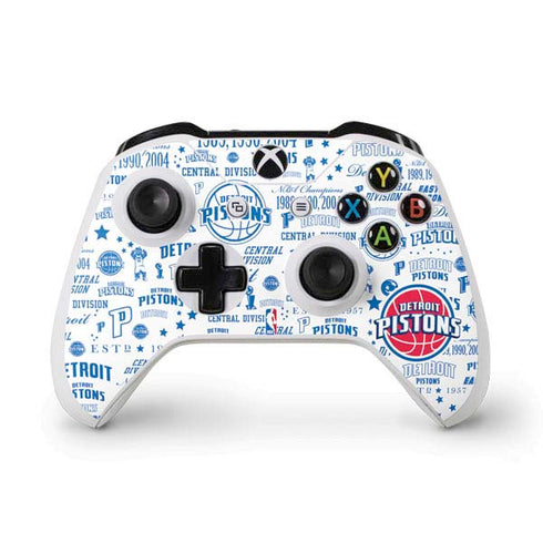 NBA Detroit Pistons Historic Blast Xbox One S Controller Skin