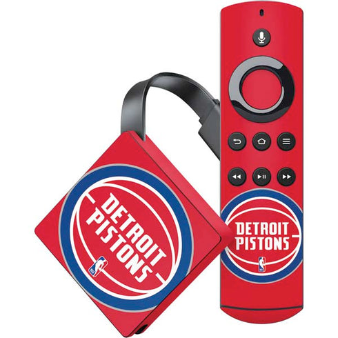 NBA Detroit Pistons Large Logo Amazon Fire TV Skin