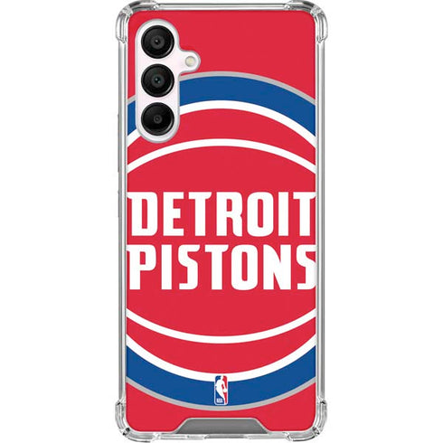 NBA Detroit Pistons Large Logo Galaxy A16 5G Clear Case