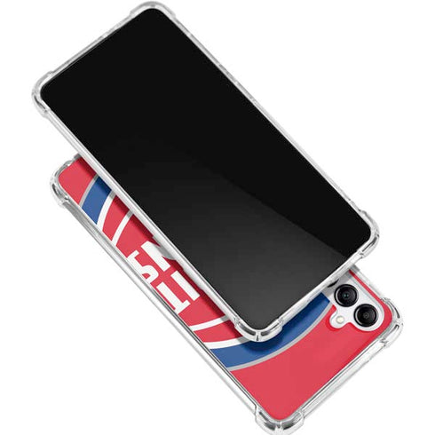 NBA Detroit Pistons Large Logo Galaxy A16 5G Clear Case