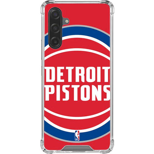 NBA Detroit Pistons Large Logo Galaxy A17 Clear Case