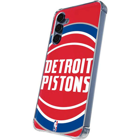 NBA Detroit Pistons Large Logo Galaxy A55 5G Clear Case