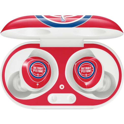 NBA Detroit Pistons Large Logo Galaxy Buds Plus Skin