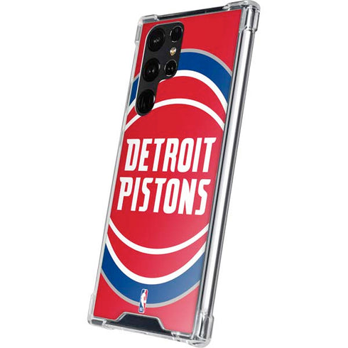 NBA Detroit Pistons Large Logo Galaxy S23 Ultra Clear Case