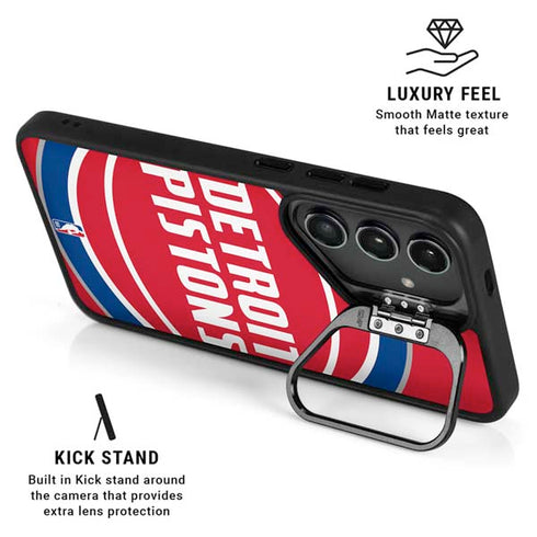 NBA Detroit Pistons Large Logo Galaxy S25 Kickstand Case