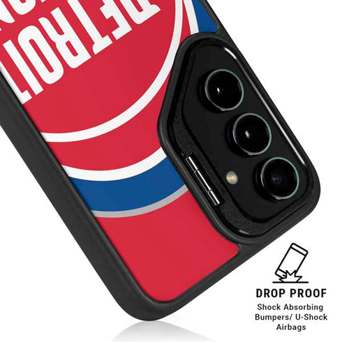 NBA Detroit Pistons Large Logo Galaxy S25 Kickstand Case
