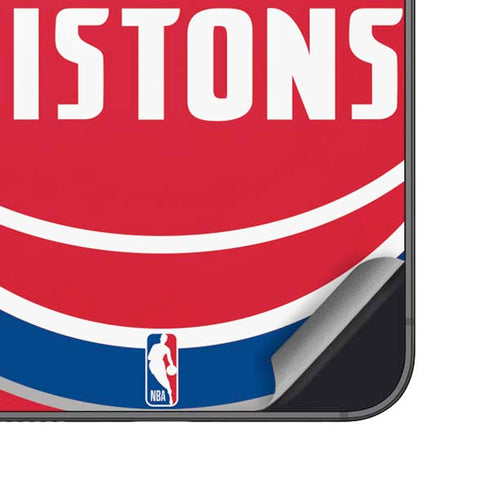 NBA Detroit Pistons Large Logo Galaxy S25 Skin