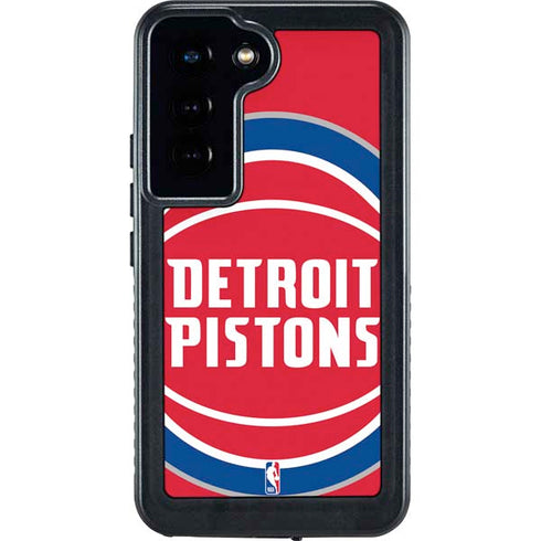 NBA Detroit Pistons Large Logo Galaxy S24 Waterproof Case