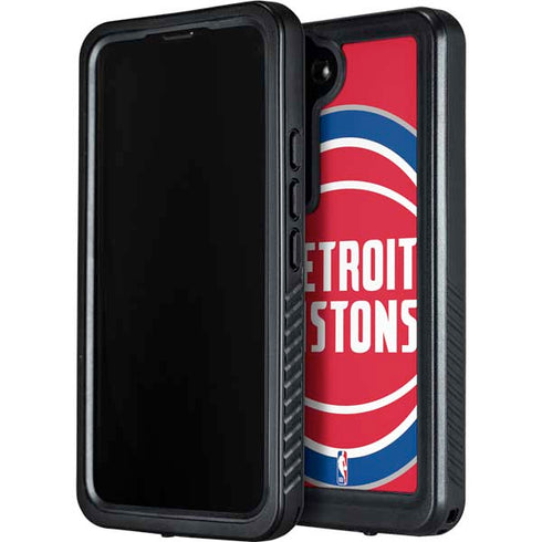 NBA Detroit Pistons Large Logo Galaxy S24 Waterproof Case