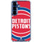 NBA Detroit Pistons Large Logo Galaxy S25 Clear Case