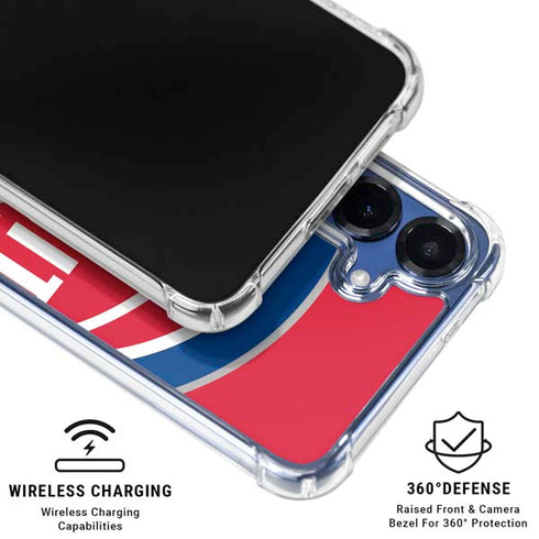 NBA Detroit Pistons Large Logo Galaxy S25 Plus Clear Case