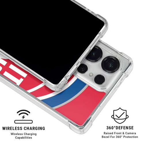 NBA Detroit Pistons Large Logo Galaxy S25 Ultra Clear Case