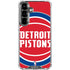 NBA Detroit Pistons Large Logo Galaxy S26 Clear Case